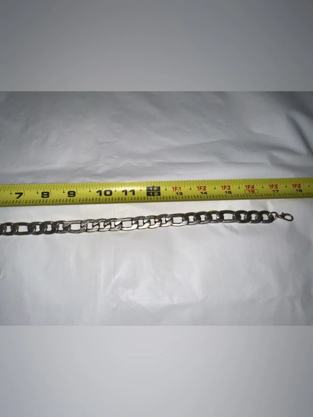 Men's Silver Chain Link Necklace - Classic Curb Style